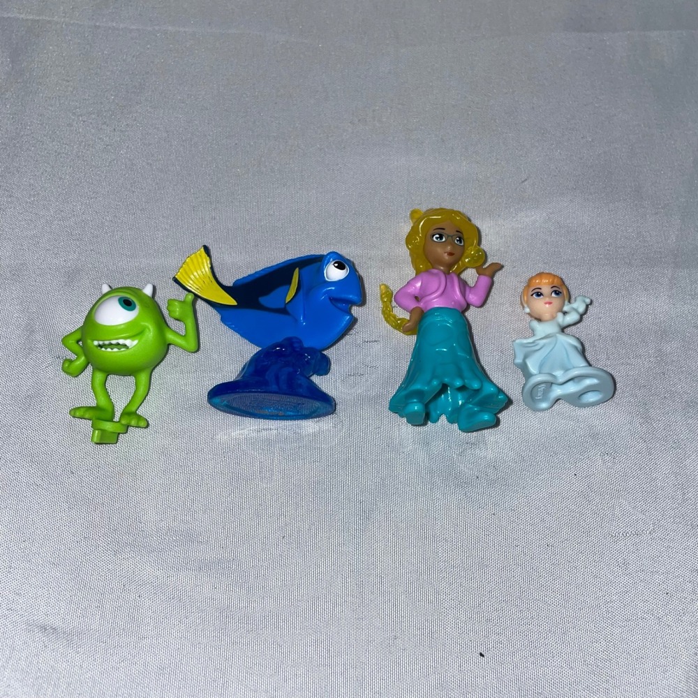 Disney Pixar Figure‎ Lot Mike Wazowski Dory Mirabel Cinderella Cake Toppers 4pc